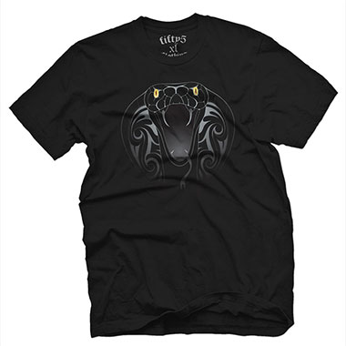 Fifty5 Clothing - Cobra Mens T Shirt - Black