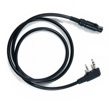 FCS cable connector Kenwood K type connector too 6pin PTT V20 and PTT V60 - Black