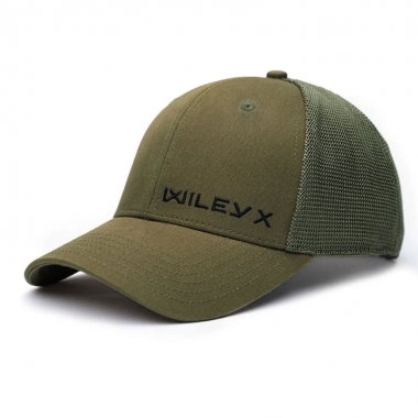 Wiley X - Trucker Cap Olive Green Black Wiley X Logo
