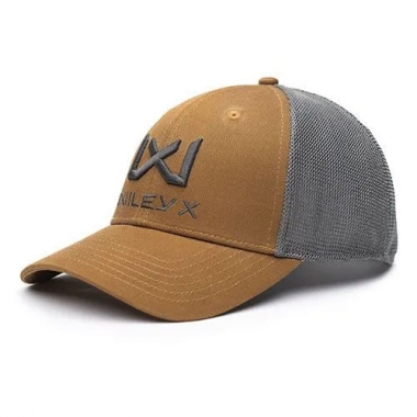 Wiley X - Trucker Cap Tan/Grey Grey WX/Wiley X Logo