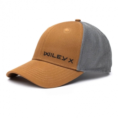 Wiley X - Trucker Cap Tan/Grey Black Wiley X Logo