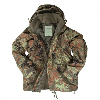 Mil-Tec - Flectar Wet Weather Jacket With Fleece Liner