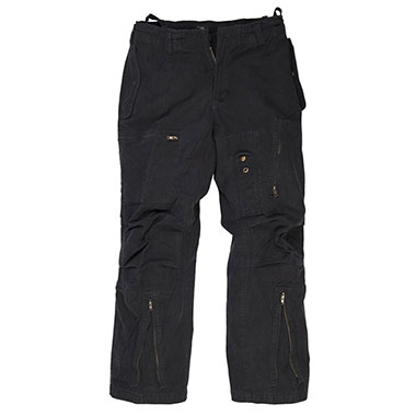 Mil-Tec - Black Cotton Prewash Pilot Pants