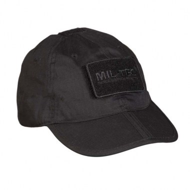 Mil-Tec - Black Foldable Baseball Cap