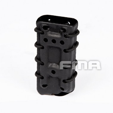 FMA - Scorpion Pistol Mag Carrier- Single Stack For 45acp With Flocking - Black