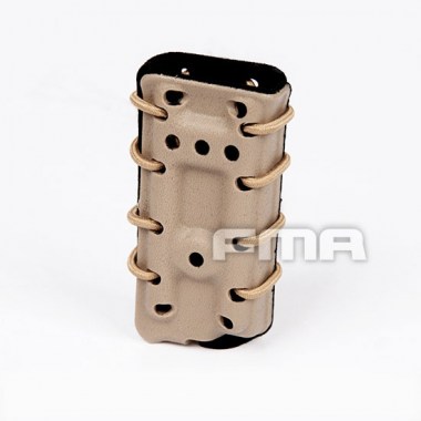 FMA - Scorpion Pistol Mag Carrier- Single Stack For 45acp With Flocking - Dark Earth