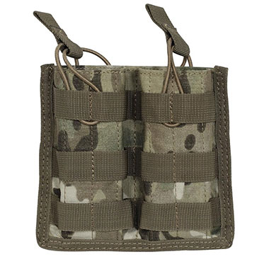 Voodoo Tactical - M4/M16 Open Top Mag Pouch w/ Bungee System Double - Multicam