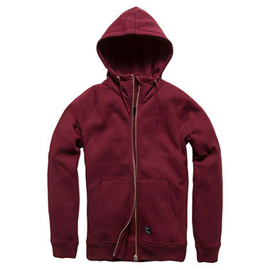 Vintage Industries - Basing hooded sweatshirt - Cranberry