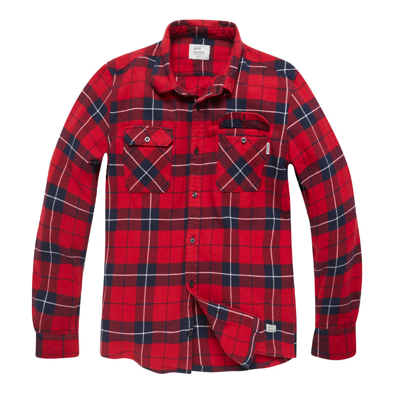 Vintage Industries - Sem Flannel Shirt - Red Check